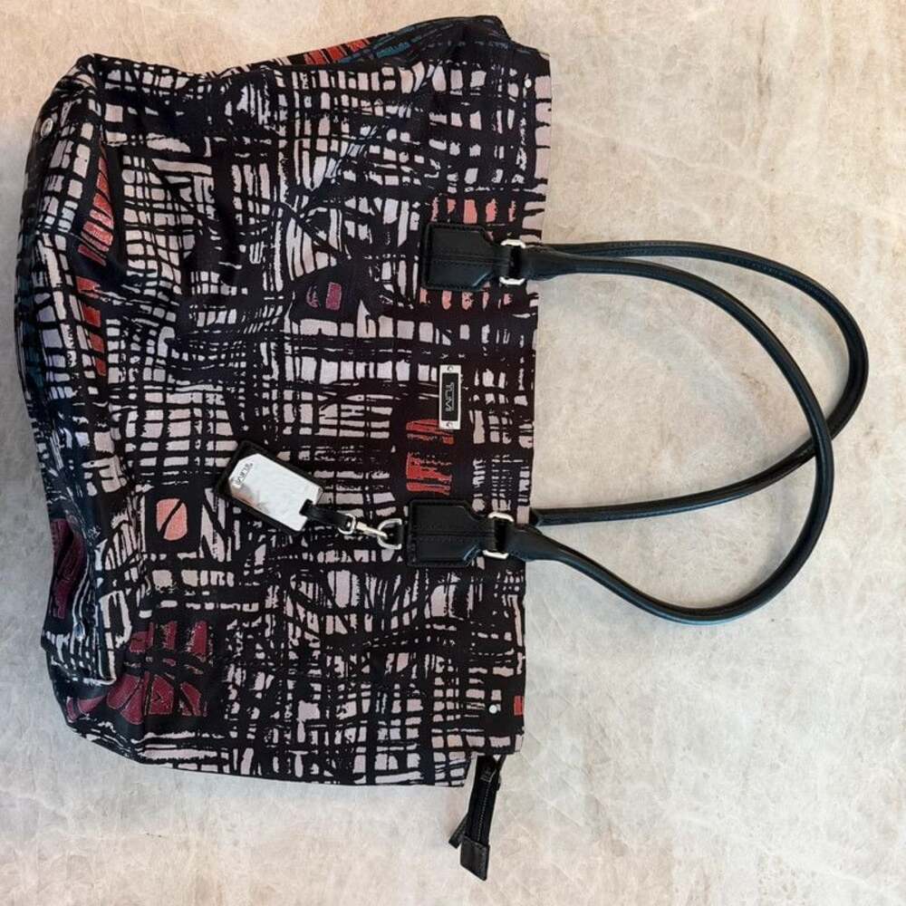 Tumi Voyageur Geometric Pattern Versatile Tote Bag Designer And Unique
